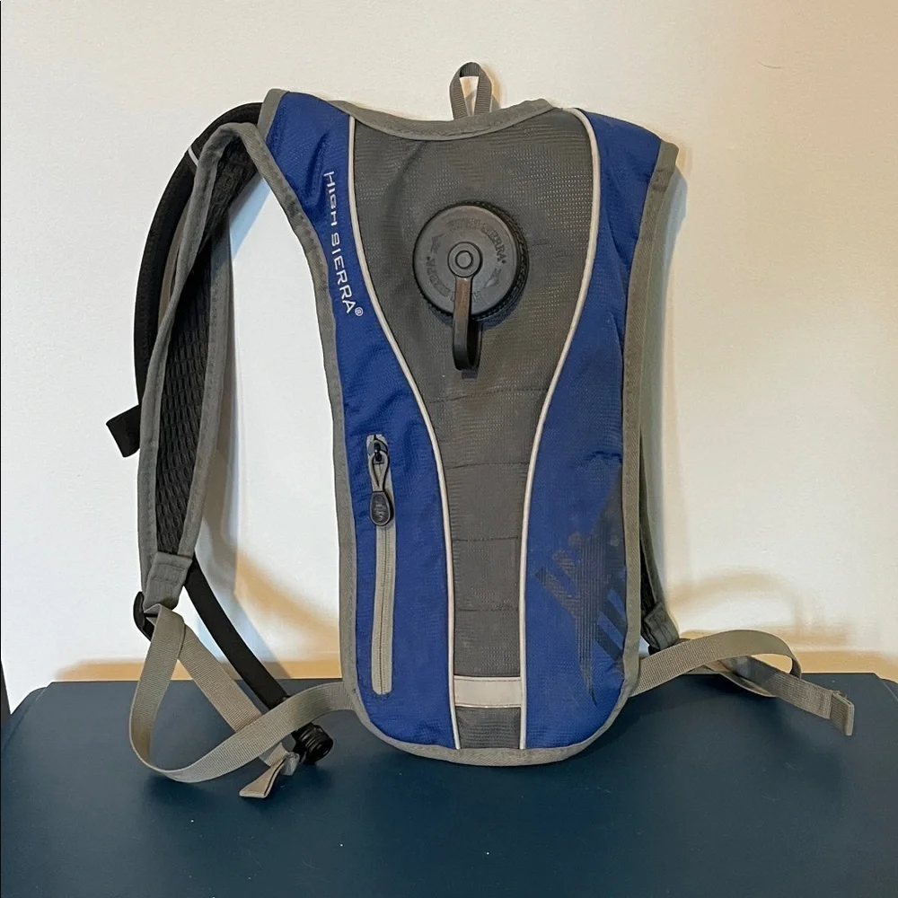 High Sierra Blue and Gray hydration Backpack